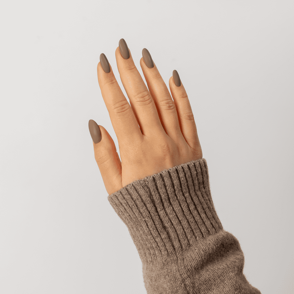 matowy top no wipe na paznokciach od Eclair Nail